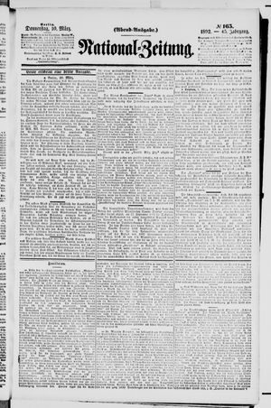 Nationalzeitung vom 10.03.1892