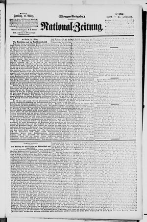 Nationalzeitung vom 11.03.1892