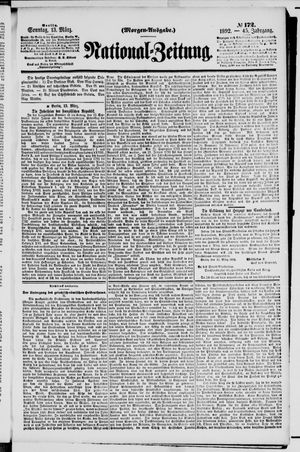 Nationalzeitung vom 13.03.1892