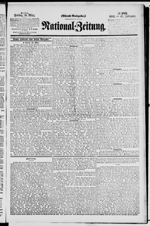Nationalzeitung on Mar 18, 1892