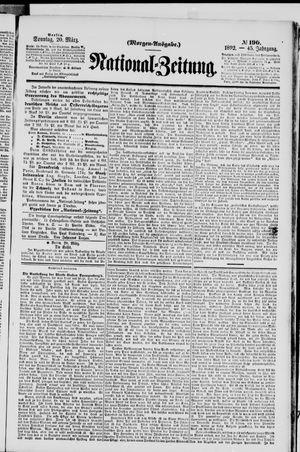 Nationalzeitung on Mar 20, 1892
