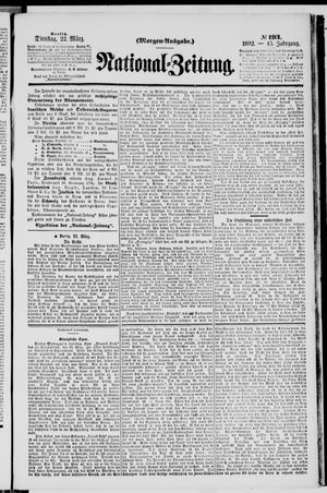 Nationalzeitung vom 22.03.1892