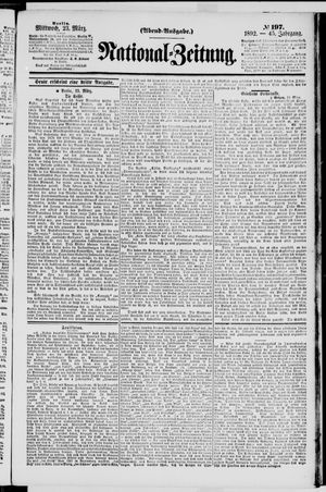 Nationalzeitung vom 23.03.1892