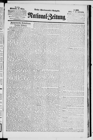 Nationalzeitung on Mar 23, 1892