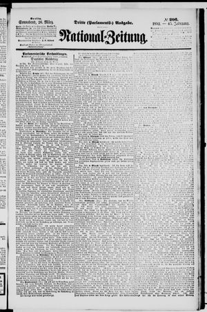 Nationalzeitung on Mar 26, 1892