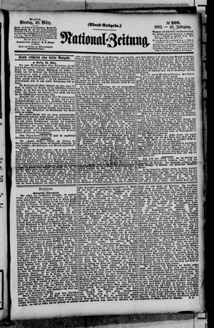 Nationalzeitung vom 28.03.1892