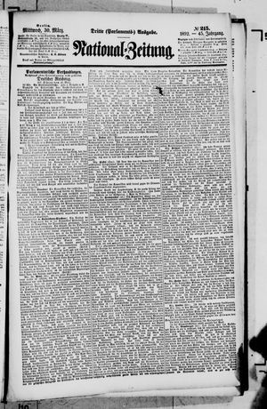 Nationalzeitung on Mar 30, 1892