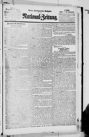 Nationalzeitung on Mar 31, 1892