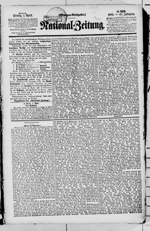 Nationalzeitung on Apr 1, 1892