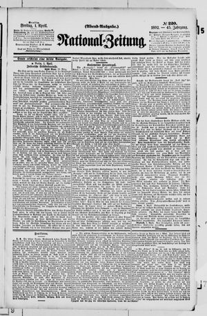 Nationalzeitung on Apr 1, 1892