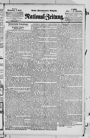 Nationalzeitung vom 02.04.1892