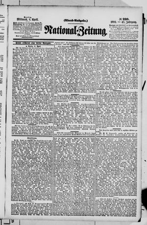 Nationalzeitung vom 06.04.1892