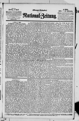 Nationalzeitung on Apr 8, 1892