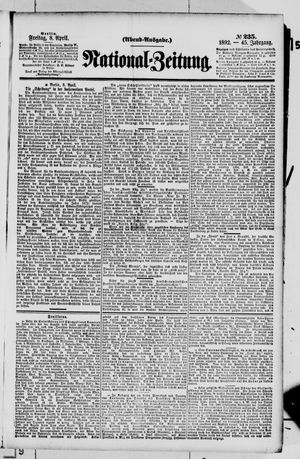 Nationalzeitung vom 08.04.1892