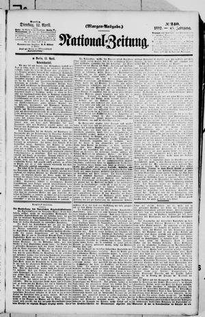Nationalzeitung on Apr 12, 1892