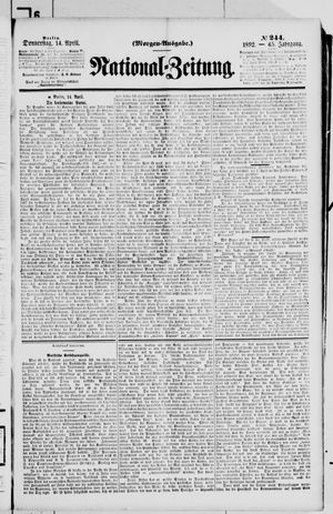 Nationalzeitung on Apr 14, 1892