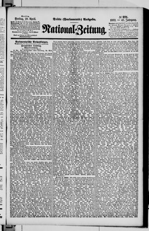 Nationalzeitung on Apr 29, 1892
