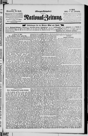 Nationalzeitung on Apr 30, 1892
