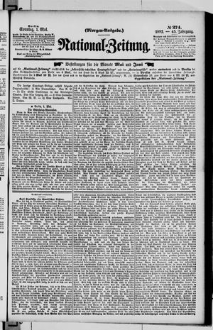 Nationalzeitung on May 1, 1892