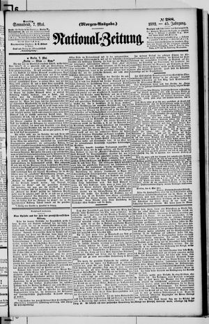 Nationalzeitung vom 07.05.1892