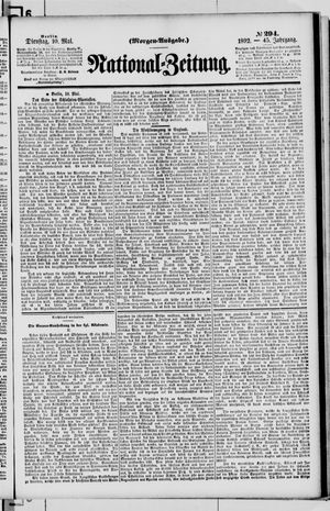 Nationalzeitung vom 10.05.1892