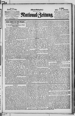 Nationalzeitung on May 13, 1892