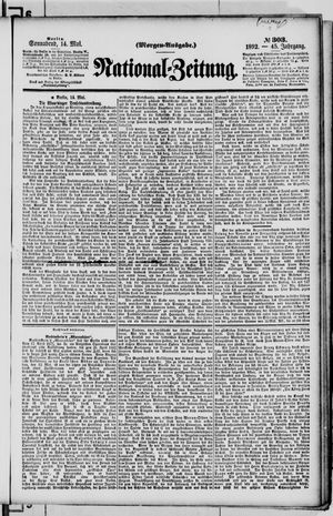 Nationalzeitung vom 14.05.1892