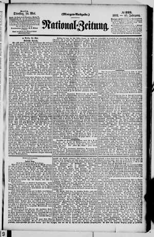 Nationalzeitung vom 24.05.1892