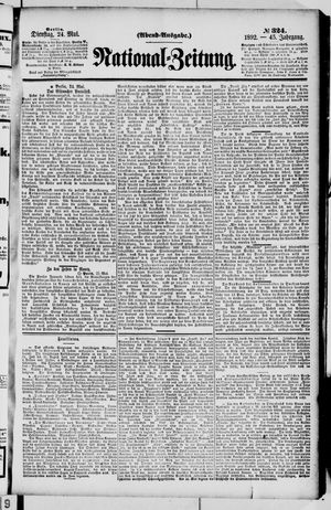 Nationalzeitung vom 24.05.1892