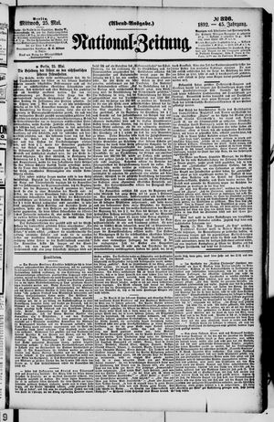 Nationalzeitung vom 25.05.1892