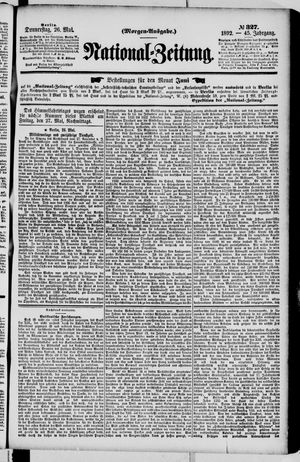 Nationalzeitung vom 26.05.1892