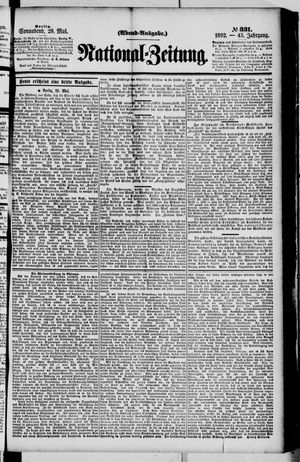 Nationalzeitung on May 28, 1892