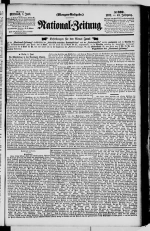Nationalzeitung vom 01.06.1892