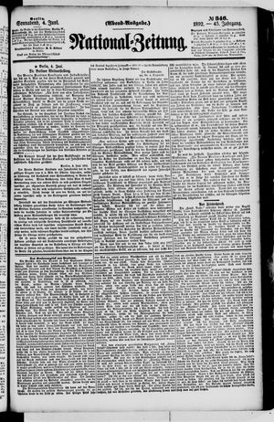 Nationalzeitung vom 04.06.1892
