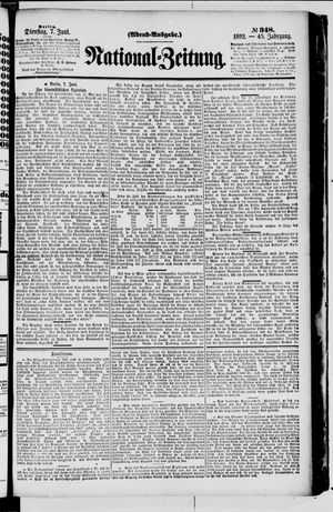 National-Zeitung vom 07.06.1892
