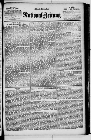 Nationalzeitung on Jun 10, 1892