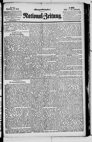 Nationalzeitung on Jun 12, 1892