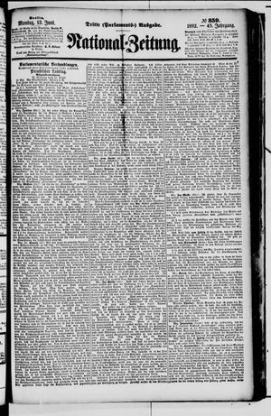 Nationalzeitung vom 13.06.1892