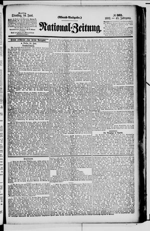 Nationalzeitung on Jun 14, 1892