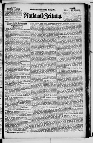 Nationalzeitung on Jun 14, 1892