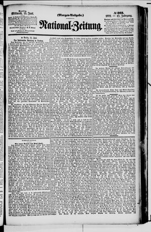 Nationalzeitung on Jun 15, 1892