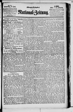 Nationalzeitung on Jun 16, 1892
