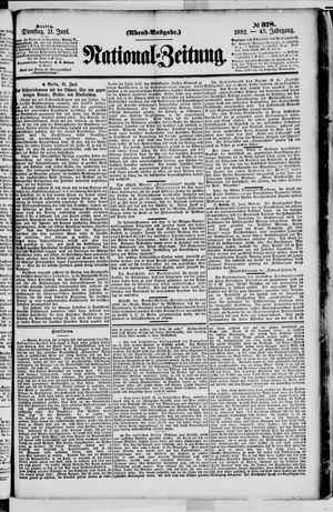Nationalzeitung on Jun 21, 1892
