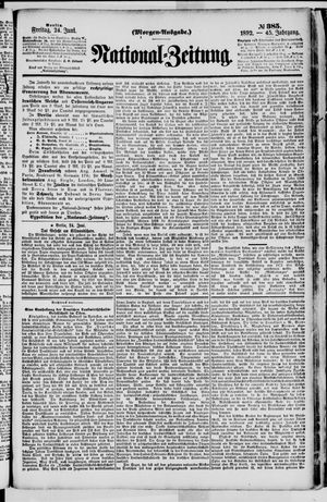 Nationalzeitung on Jun 24, 1892
