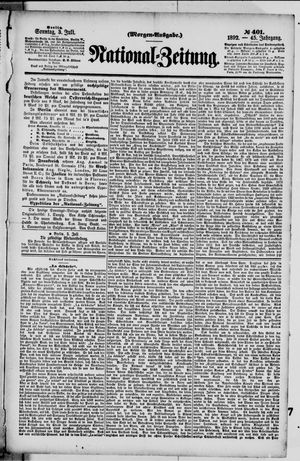 Nationalzeitung vom 03.07.1892