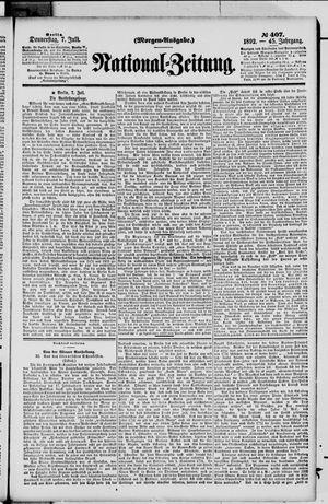 Nationalzeitung vom 07.07.1892