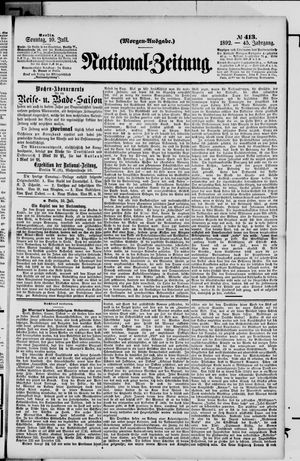 Nationalzeitung vom 10.07.1892