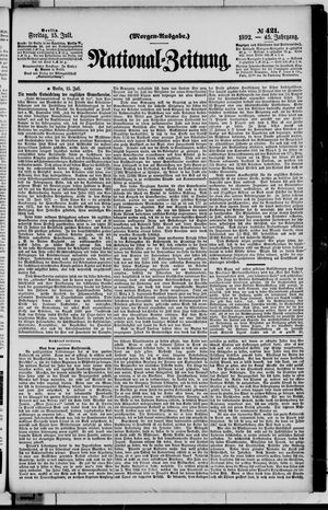 Nationalzeitung vom 15.07.1892