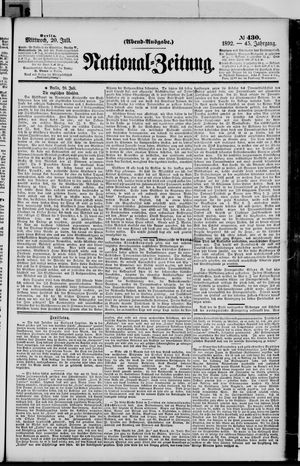 National-Zeitung vom 20.07.1892