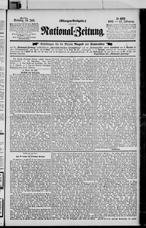 Nationalzeitung vom 24.07.1892